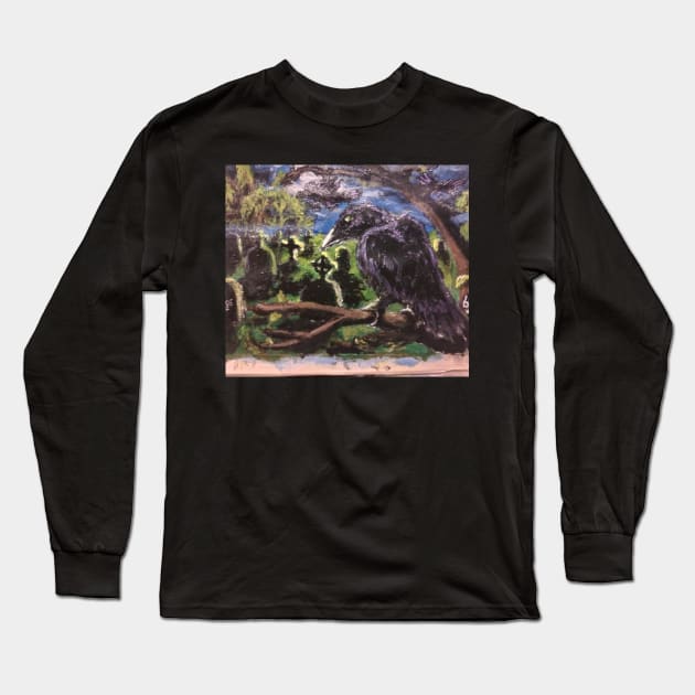 Graveyard Long Sleeve T-Shirt by Lawless Illusions 